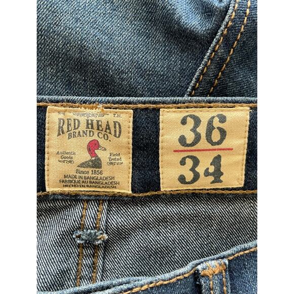 New ~ REDHEAD ~ Relaxed Flex-Fit Straight-Leg Denim Pants Size 36 X 34 - Picture 5 of 8